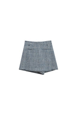 CHERISH TWEED SKIRT PANTS / SKY BLUE