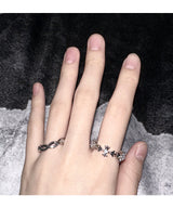Silver flower Ring