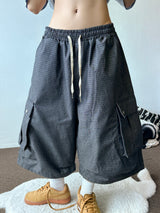 Nedi Cotton Multi Pocket Cargo Bermuda Shorts 2color