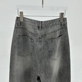 Washed Denim Pants