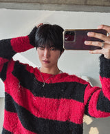 25FW★ [LANARCH] Destroyed Stripe Knit