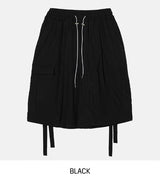カーゴストラップナイロンバミューダパンツ
