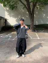 ウィスパーツータックカーブドデニムパンツ