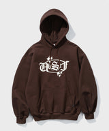 Shining Oval Logo Hoodie (Dark Brown)