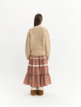 Basic Cable Knitwear (Beige)