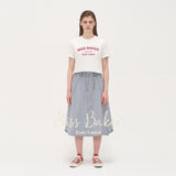 アーチロゴチェーンニードルTシャツ ホワイト