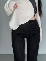 solitude striped bootcut