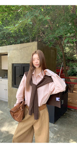Super Pintuck Wide Cotton Pants