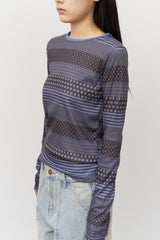 (W) Loops Printed Top