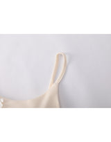 [Bracap O] Soft Ribbon Bra Top Sleeveless Butter