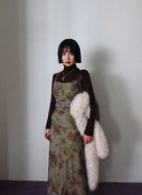 MIDNIGHT ORIENTAL FLORAL LONG DRESS