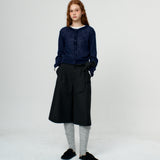Mohair Round Neck Knit Cardigan_2Color