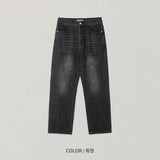 LMN レネルパールウォッシングワイドデニムパンツ (2 colors)
