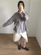 Summer Gauze Check Shirt (2color)