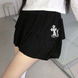 SAHARA LEOPARD CROSS TIERED SKIRT (2Color)