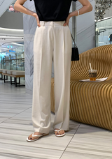 [Lè made] Lè made サマーリネンワイドスラックス / 3 colors
