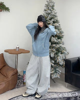 Any Stitch Knit Hood Zip Up