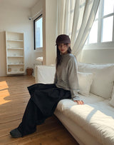 Dolde Color Round Long Sleeve T-Shirt