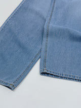 206 Back Pocket Balloon Fit Wide Denim Pants