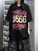 666ヴィンテージナンバーTシャツ