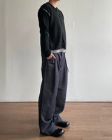 Dense Herringbone Two Tuck Pants