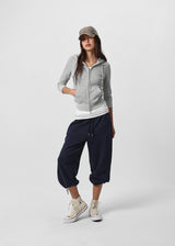 [B-BASIC] Waffle Slim Fit 3/4 Length Zip-Up Hoodie (2 SIZE)