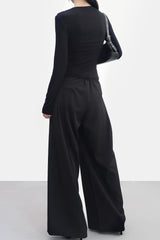 Amantee French layered cardigan