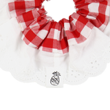 CHECK LACE SCRUNCHIE (3 COLORS)