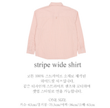 STRIPE WIDE SHIRT_PINK