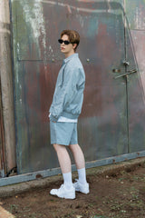 PIPING BLOUSON SET - PANTS (SKY BLUE)