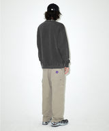GRUNGE SLOGAN PIGMENT SWEATSHIRT
