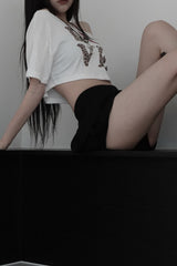 leopard love off shoulder T (2color)