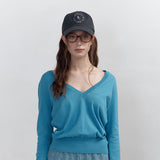 SUNLIT LETTERING BALL CAP (CHARCOAL)