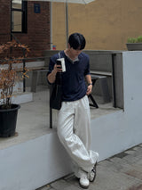 Thorpe layered long-sleeve henley neck