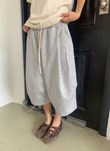 [unisex] Mesa Basic Pintuck Wide Bermuda Shorts
