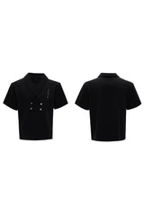 V-Neck Padded Track Shirt
