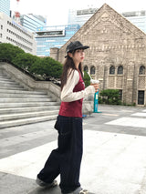Unisex Azuma Daily Hip Stitch Selvage Denim Pants