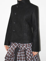 SLIM LINE HIGH-NECK COAT