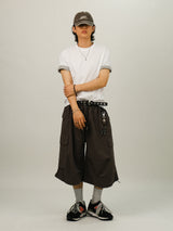 HA ロールアップ レイヤード マッスルフィット ハーフスリーブ Tシャツ