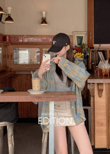 【MADE】Over fitChecked shirt