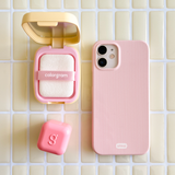rose milk glossy hard phone case