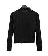 Gad High Neck Zipper Collar Diagonal Zip-Up