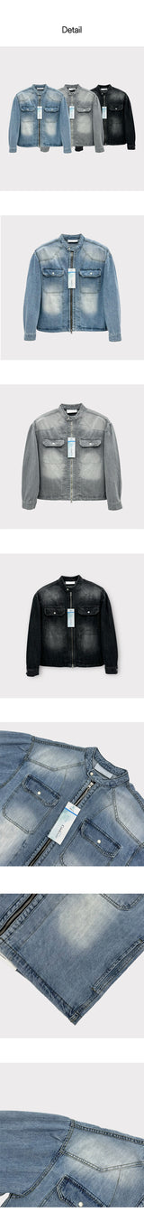 [S/S] Cool denim biker jacket (3color)