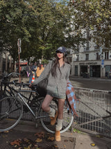 Pony Two-Way Knit Hooded Zip-Up