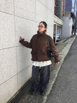 コーデュロイワイドレッグパンツ (2color)