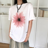 ソミ フラワープリント オーバーサイズフィット半袖Tシャツ