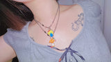[Hearts2Hearts Juun] Trippy mushroom necklace.07 (8color)