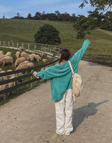 Summer Turf Pigment Net Cardigan