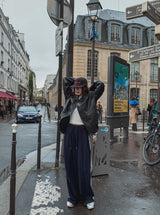 With Trackline Jersey Wide Pants