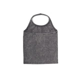 GARMENT DYING HALTER NECK SLEEVLESS (STONE BROWN)